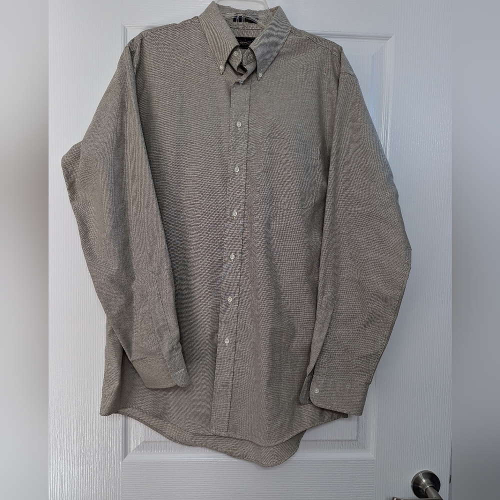 Dover Mens Tall Long Sleeve Button Down Shirt EUC